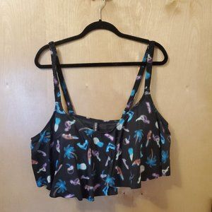 Flutter swim top